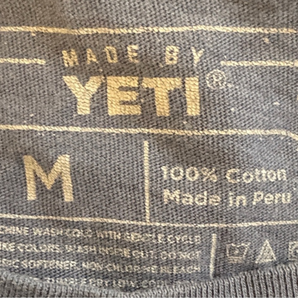 YETI Men's Navy Long Sleeve Tee - Picture 5 of 5